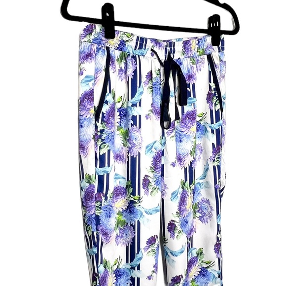 NEW J. Crew Women’s Drapey Pull-on Pants White/Blue 2 - Picture 6 of 11